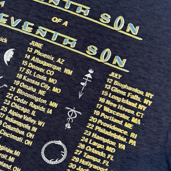 Vintage 1988 Iron Maiden Can I Play With Madness Tour T Shirt Mens Medium Band T - Picture 15 of 16